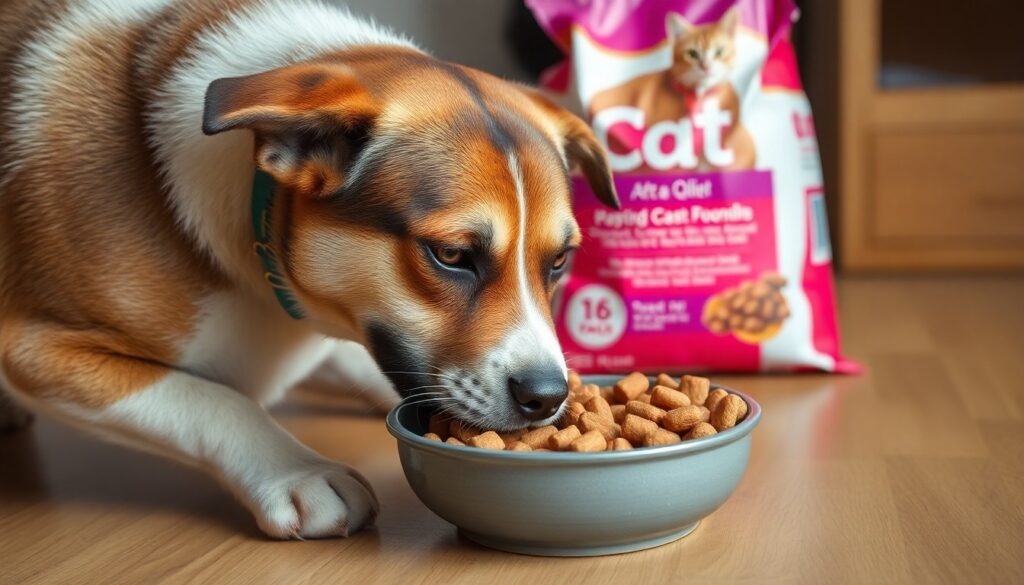 Cachorro pode comer ração de gato?