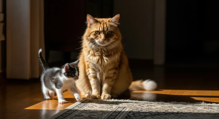 gato velho e gato novo